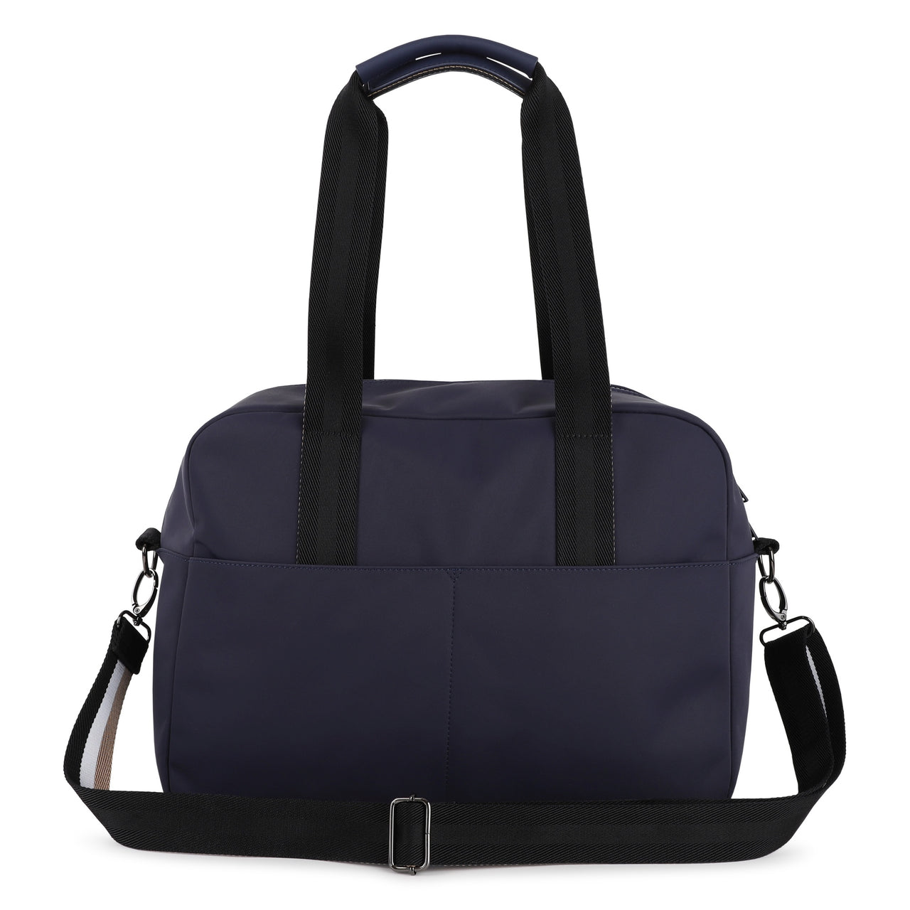 BOSS Pañalera con accesorios color azul liso pequeño logo al frente