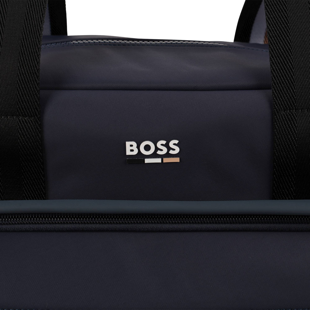BOSS Pañalera con accesorios color azul liso pequeño logo al frente