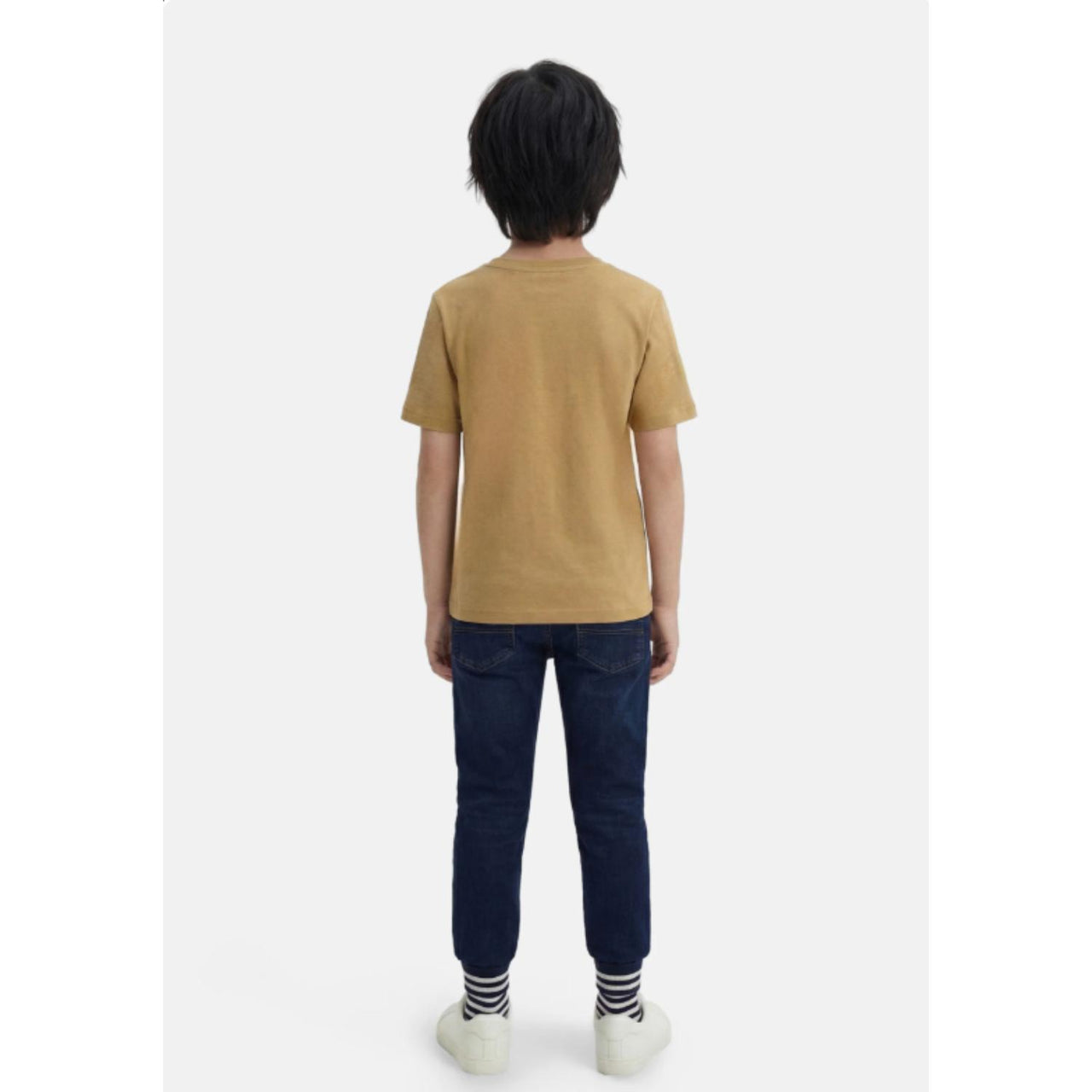 BOSS playera para niño y teen color arena logo al frente
