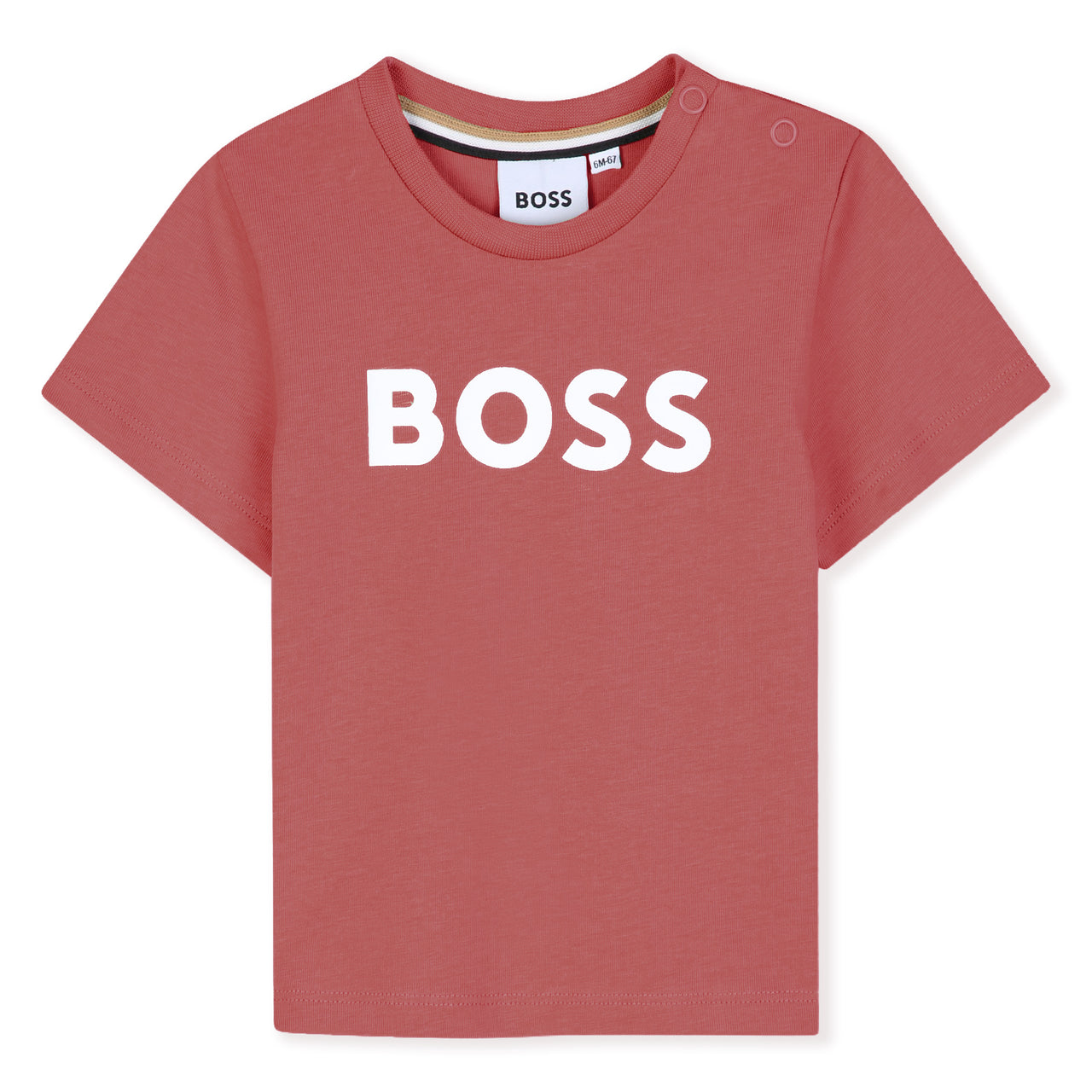 BOSS Playera para bebe, logo emblematico al frente rose