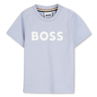 Thumbnail for BOSS playera para bebe color azul cielo logo al frente