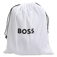 Thumbnail for BOSS Backpack para niño y Teen color negro liso logo al tono en relieve