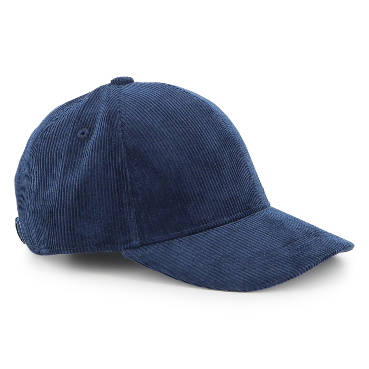 BOSS Gorra para niño y teen color azul en pana logo bordado en color blanco