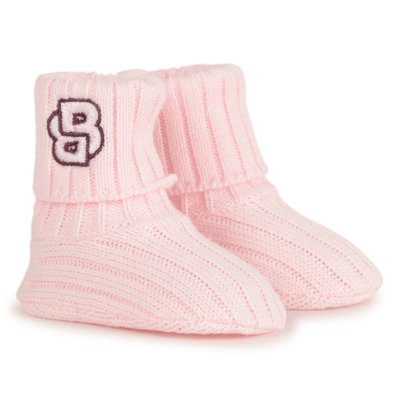 Boss zapatitos para bebe niña tejidos color rosa