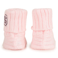 Thumbnail for Boss zapatitos para bebe niña tejidos color rosa