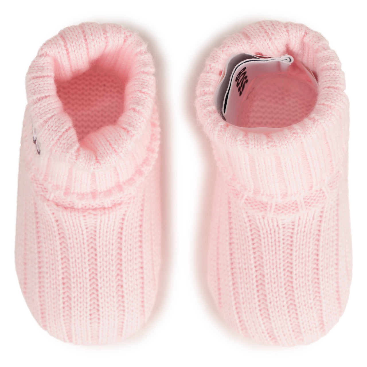 Boss zapatitos para bebe niña tejidos color rosa