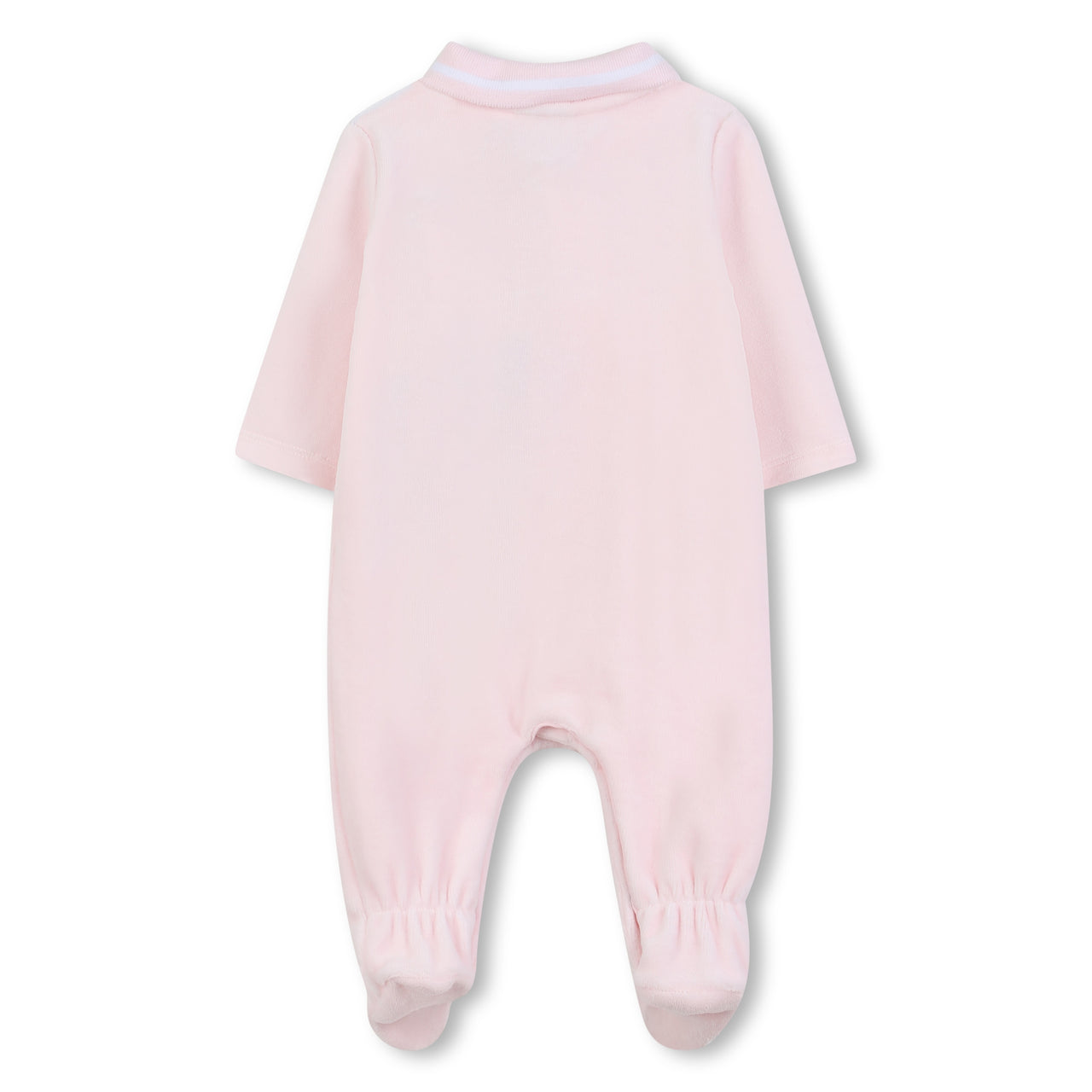 Boss mameluco para bebe niña bicolor rosa y blanco