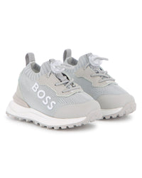 Thumbnail for Boss tenis para bebe con agujetas simuladas tipo calcetin