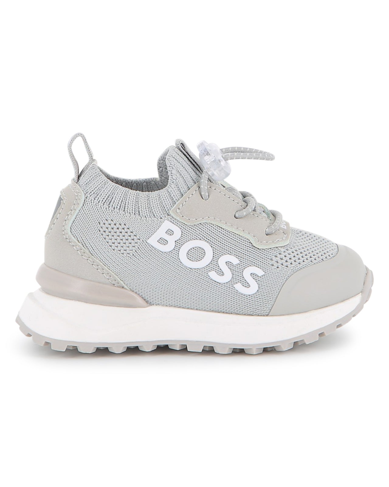 Boss tenis para bebe con agujetas simuladas tipo calcetin