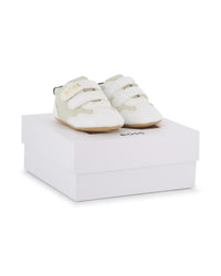 Thumbnail for Boss tenis para bebe all over blanco logo dorado unisex