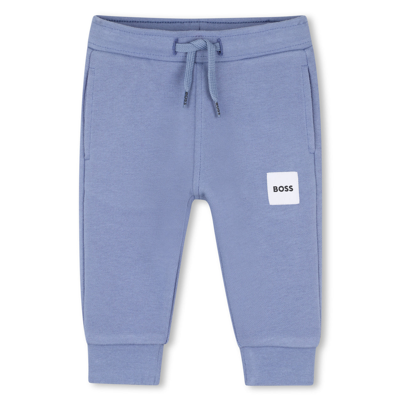 Boss set de pants para bebe azul logo cuadrado al frente