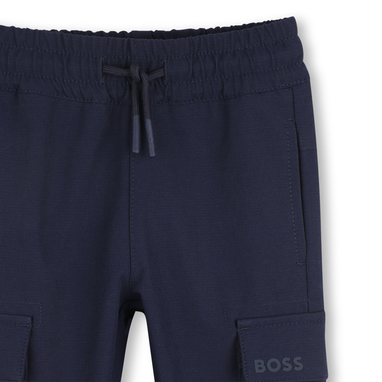 BOSS pantalon para azul marino con jareta