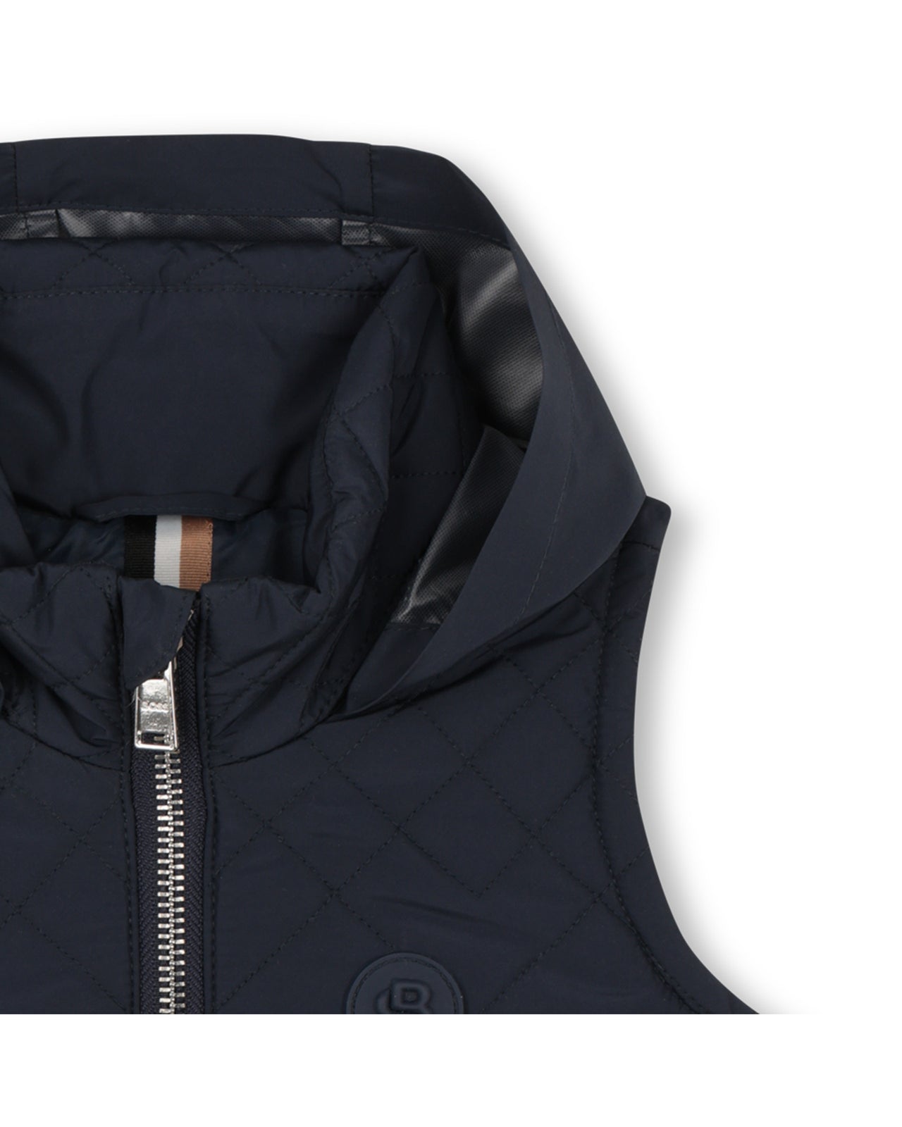 BOSS Chaleco para bebe negro new logo bordado