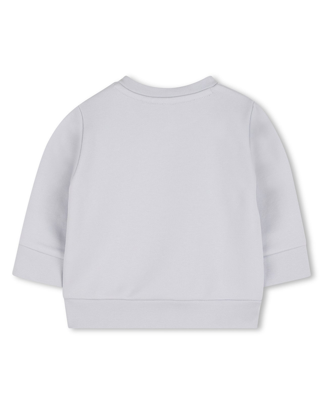 BOSS Sudadera para bebe color azul palido logo reflejante