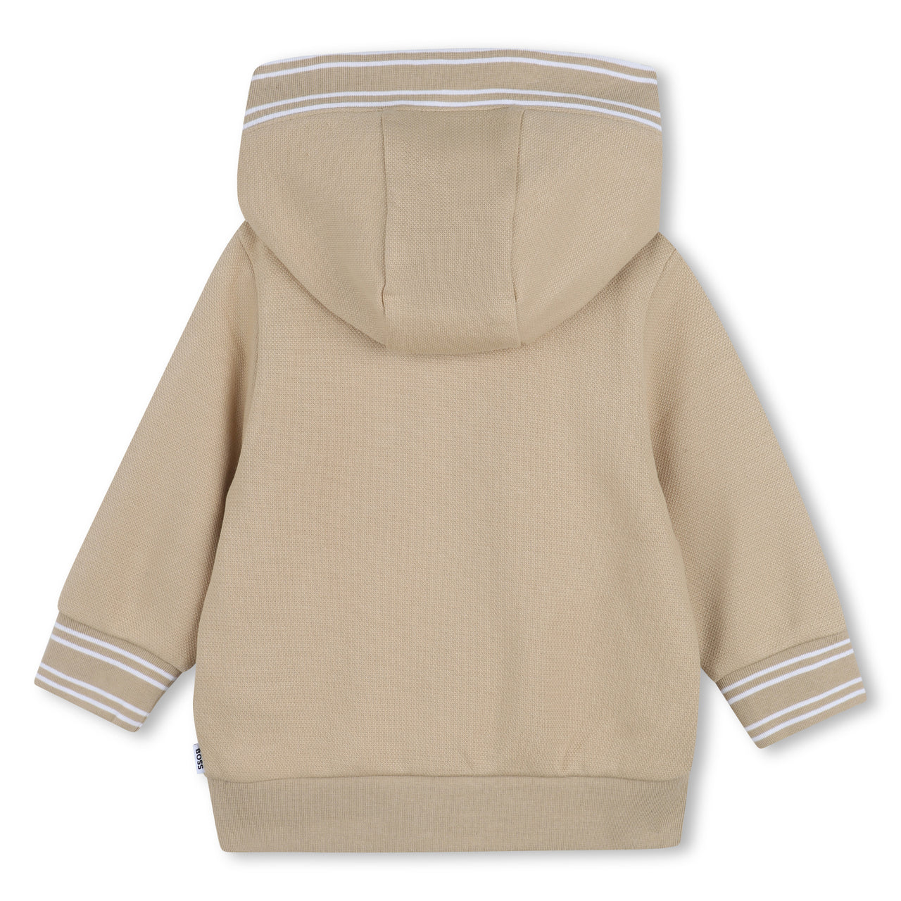 BOSS Set de pants para bebe beige, con capucha y bolsas frontales