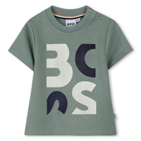 Thumbnail for BOSS Playera para bebe Color verde olivo, big logo