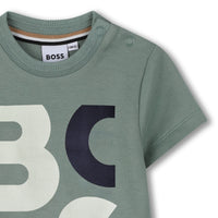 Thumbnail for BOSS Playera para bebe Color verde olivo, big logo