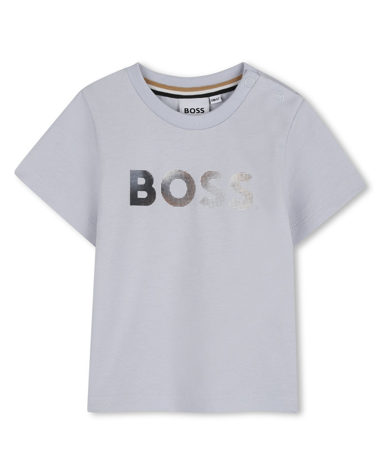 BOSS Playera para bebe Color blue trendi olivo, logo reflejante