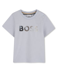 Thumbnail for BOSS Playera para bebe Color blue trendi olivo, logo reflejante