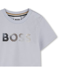 Thumbnail for BOSS Playera para bebe Color blue trendi olivo, logo reflejante