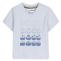 Thumbnail for BOSS Playera para bebe Color blue trendi olivo, multi logo