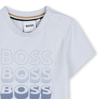 Thumbnail for BOSS Playera para bebe Color blue trendi olivo, multi logo