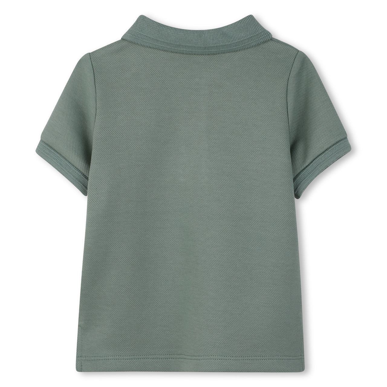 BOSS Playera polo para bebe verde oliivo logo collage