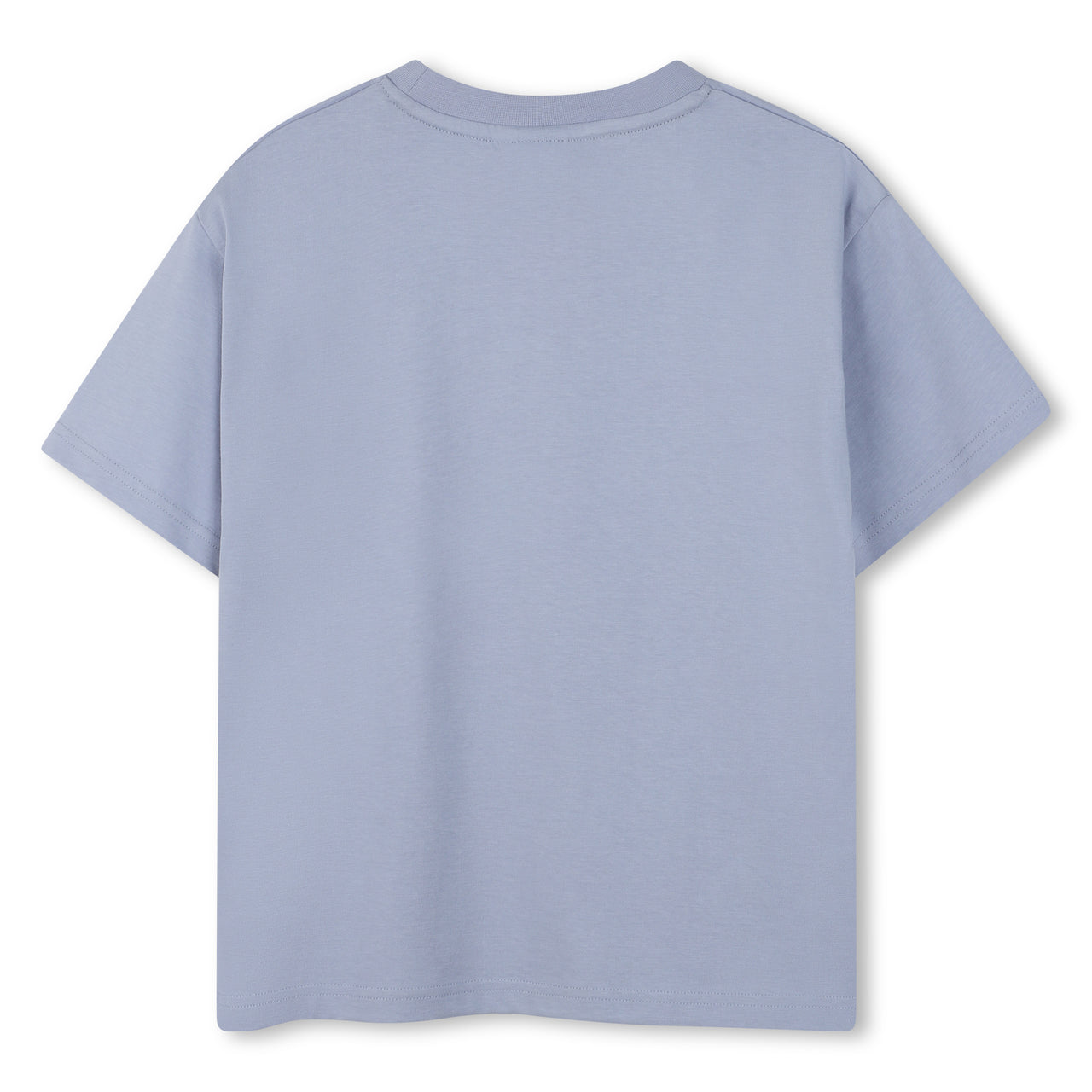 BOSS Playera para niño y teen color azul, pequeño logo al frente