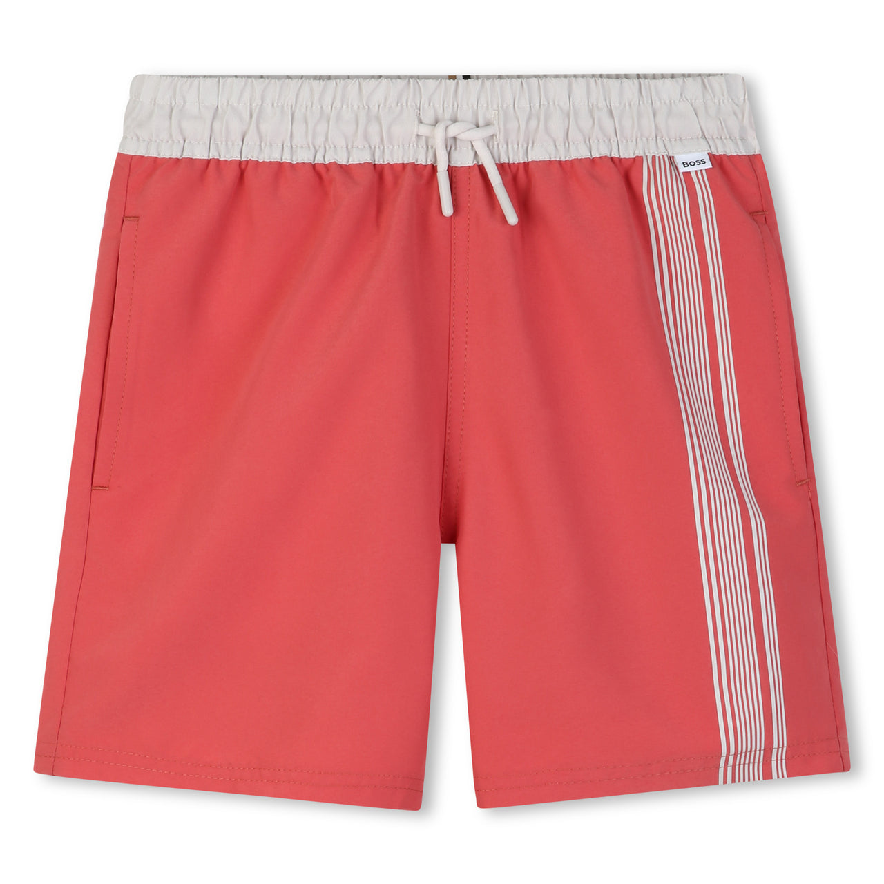 BOSS Traje de baño para niño y Teen ajustable color coral