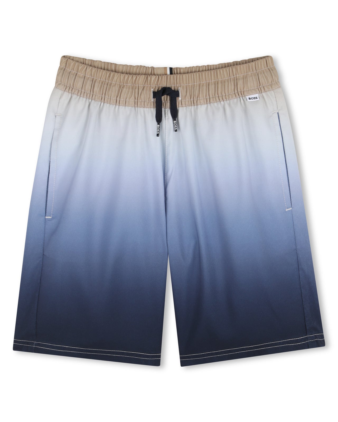 BOSS Traje de baño para niño y Teen ajustable azul degradado