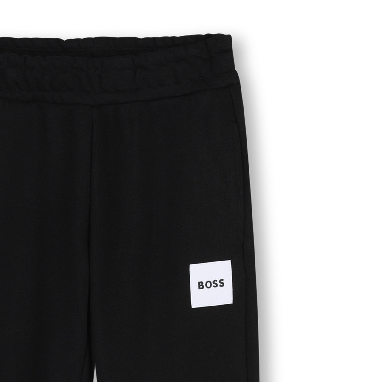 BOSS Set de pants para niño y teen negro logo tipo parche