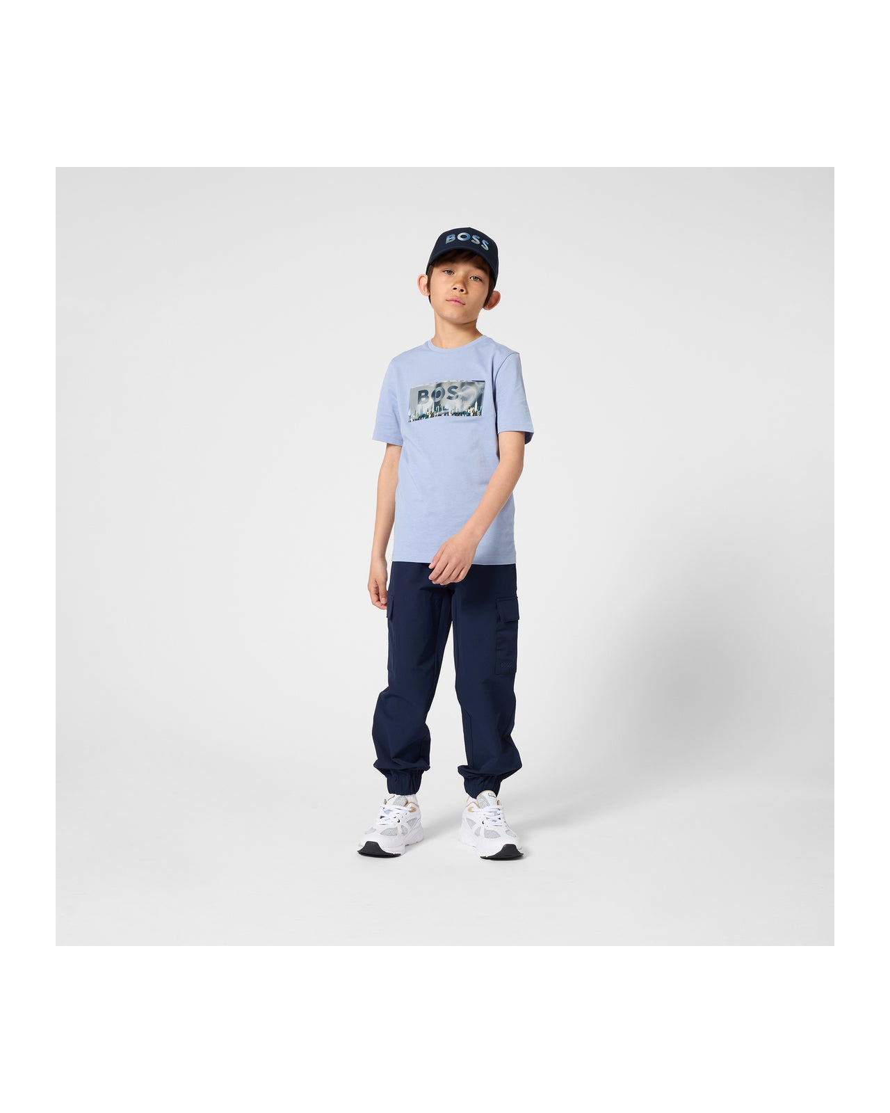 BOSS Jogger Azul marino para niño y teen nylon