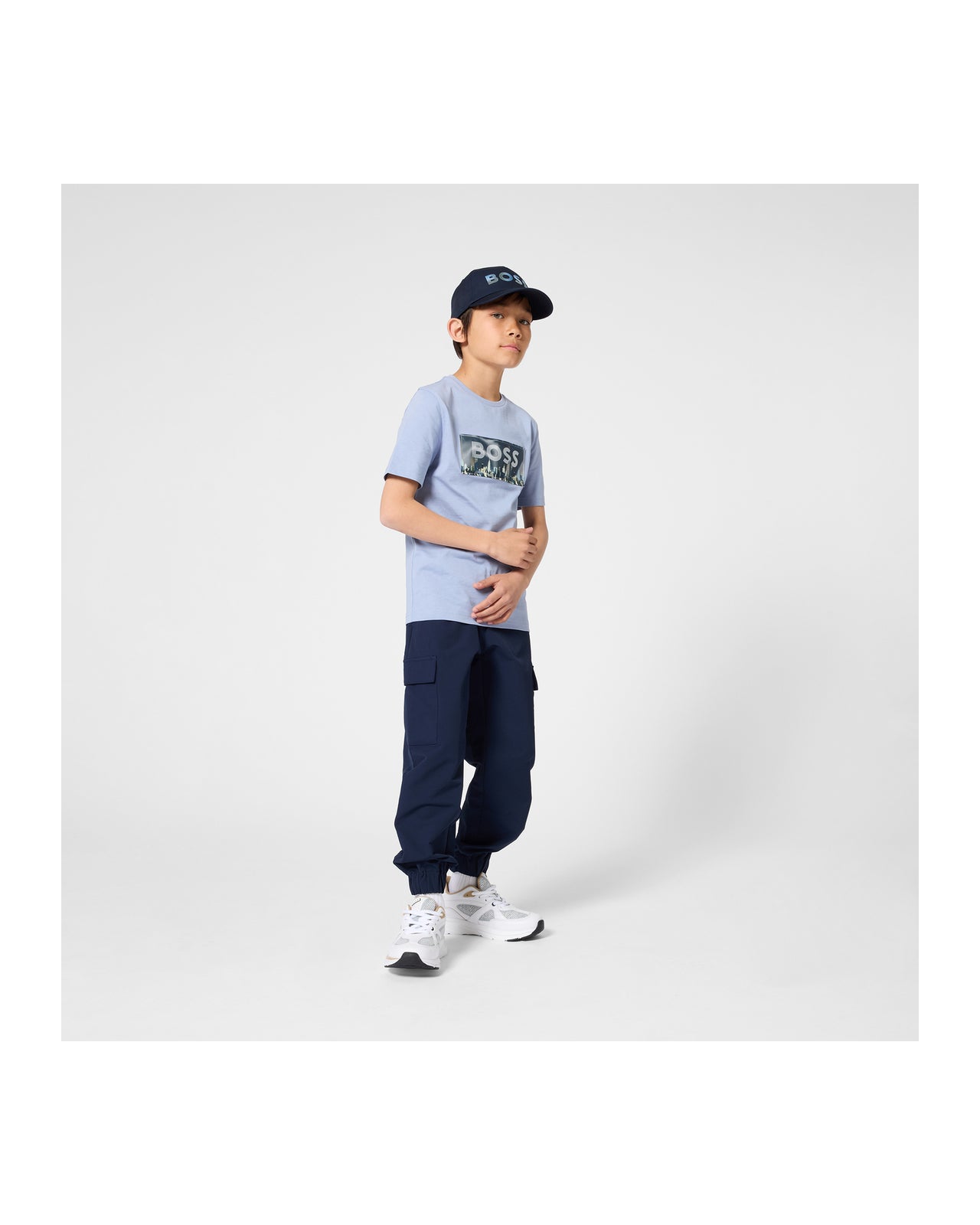 BOSS Jogger Azul marino para niño y teen nylon