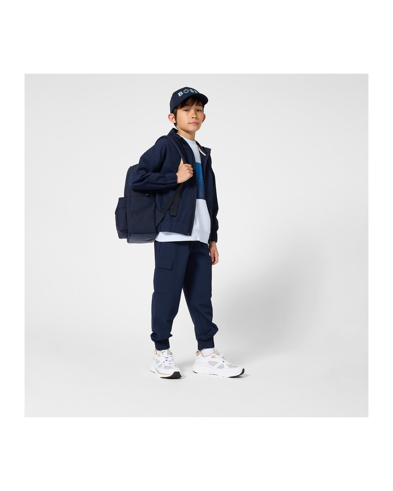 BOSS Jogger Azul marino para niño y teen nylon