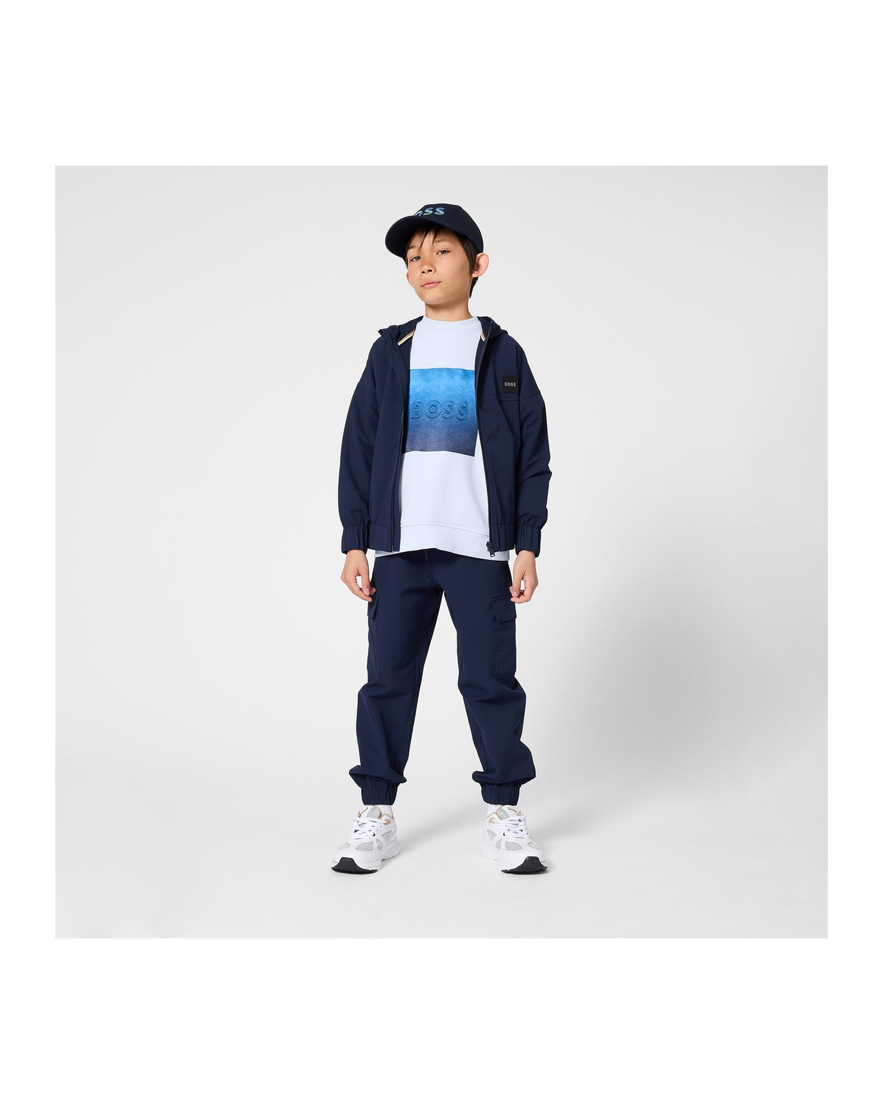 BOSS Jogger Azul marino para niño y teen nylon