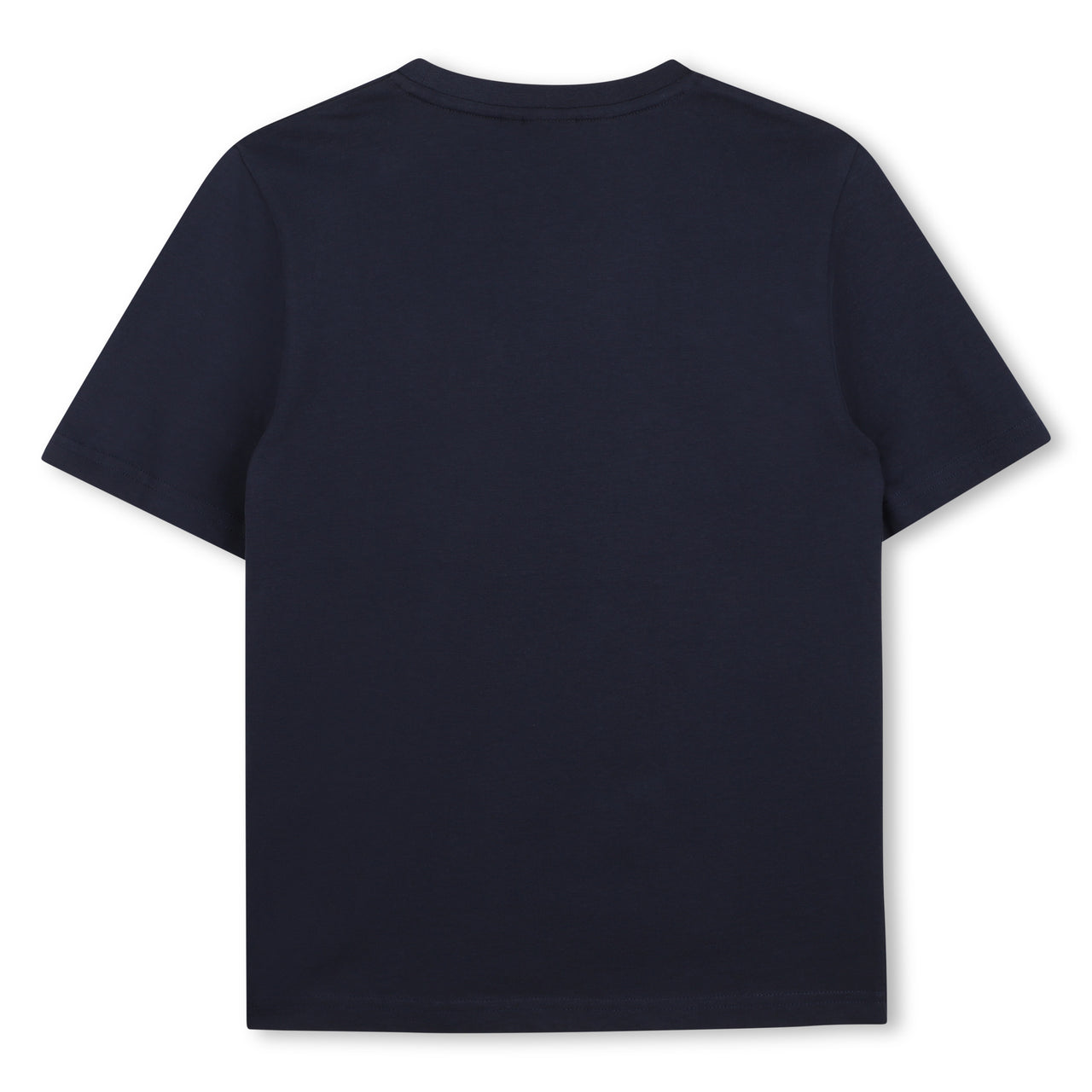 BOSS Playera para niño y teen color marino, gran estampado al frente
