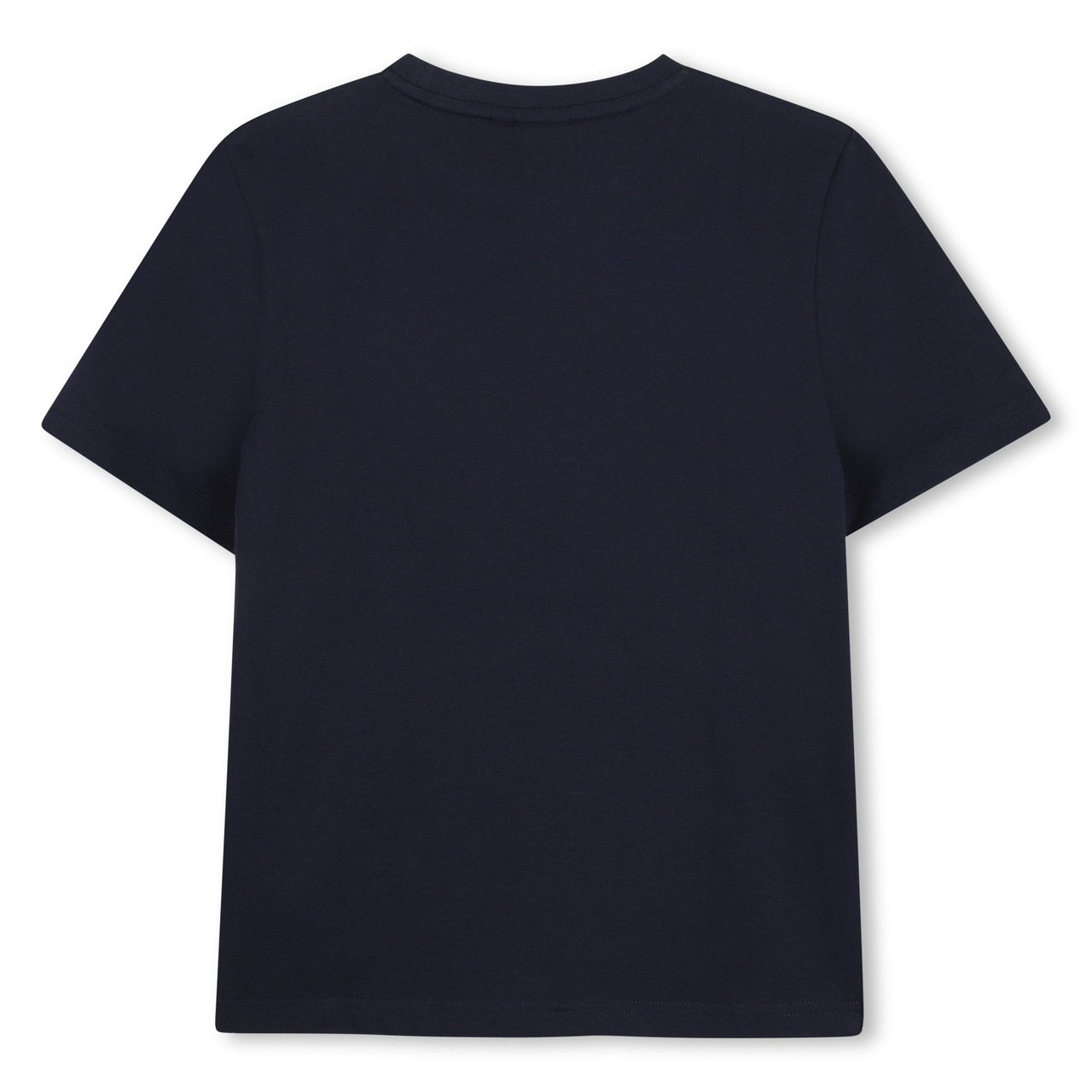 BOSS Playera para niño y teen color marino, logo brillante