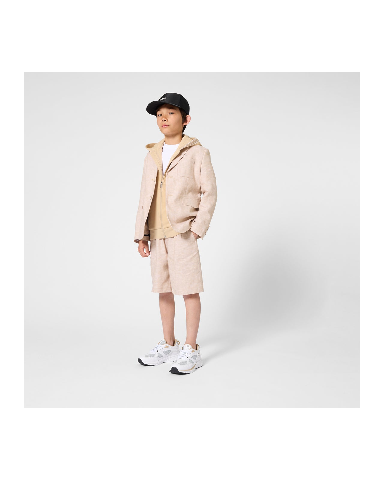 BOSS Traje para niño y teen color beige
