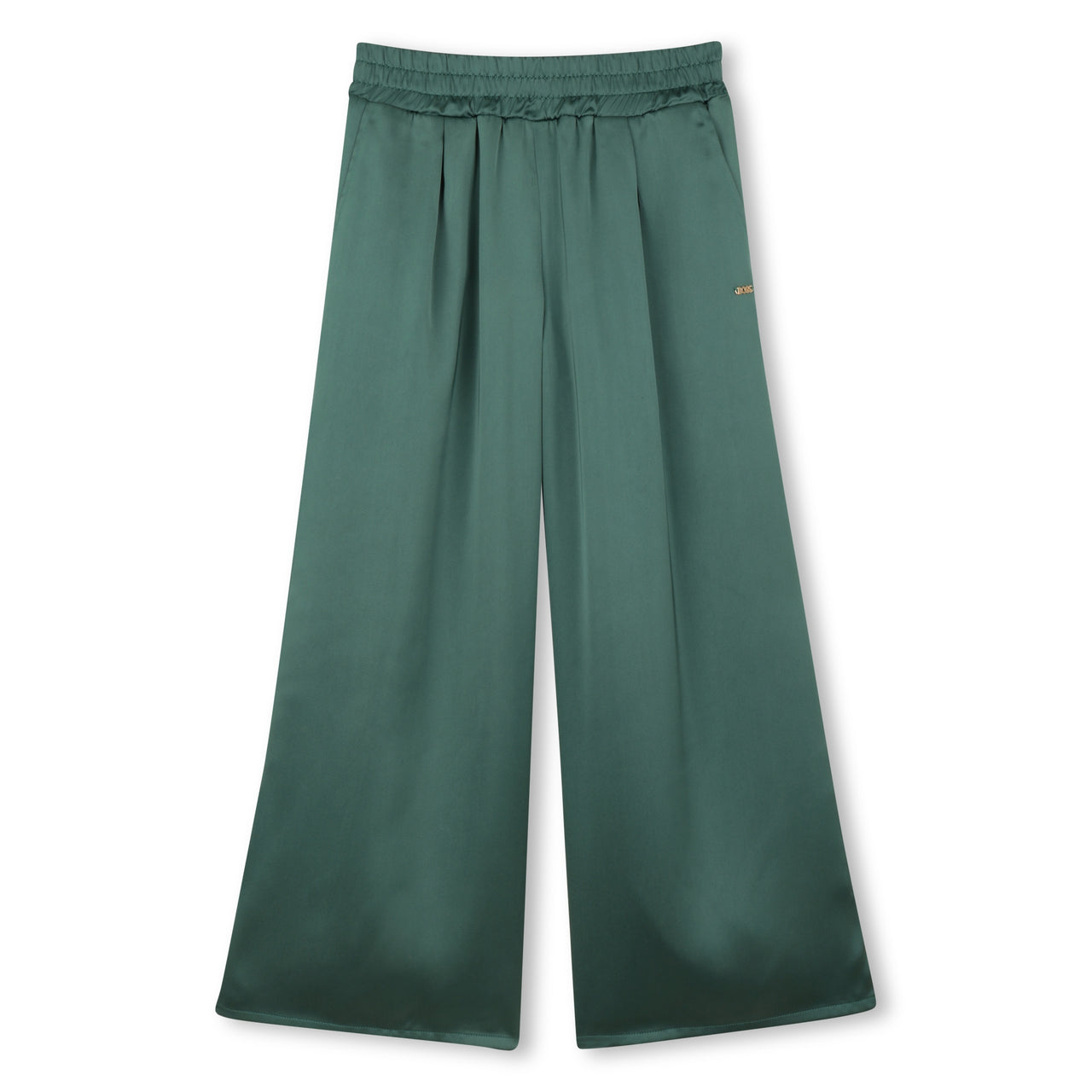 BOSS Set de pants para niña verde satin pequeño logo