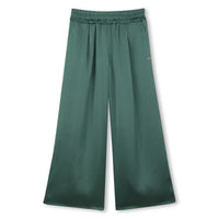 Thumbnail for BOSS Set de pants para niña verde satin pequeño logo