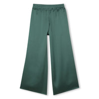 Thumbnail for BOSS Set de pants para niña verde satin pequeño logo