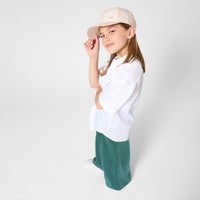 Thumbnail for BOSS Set de pants para niña verde satin pequeño logo
