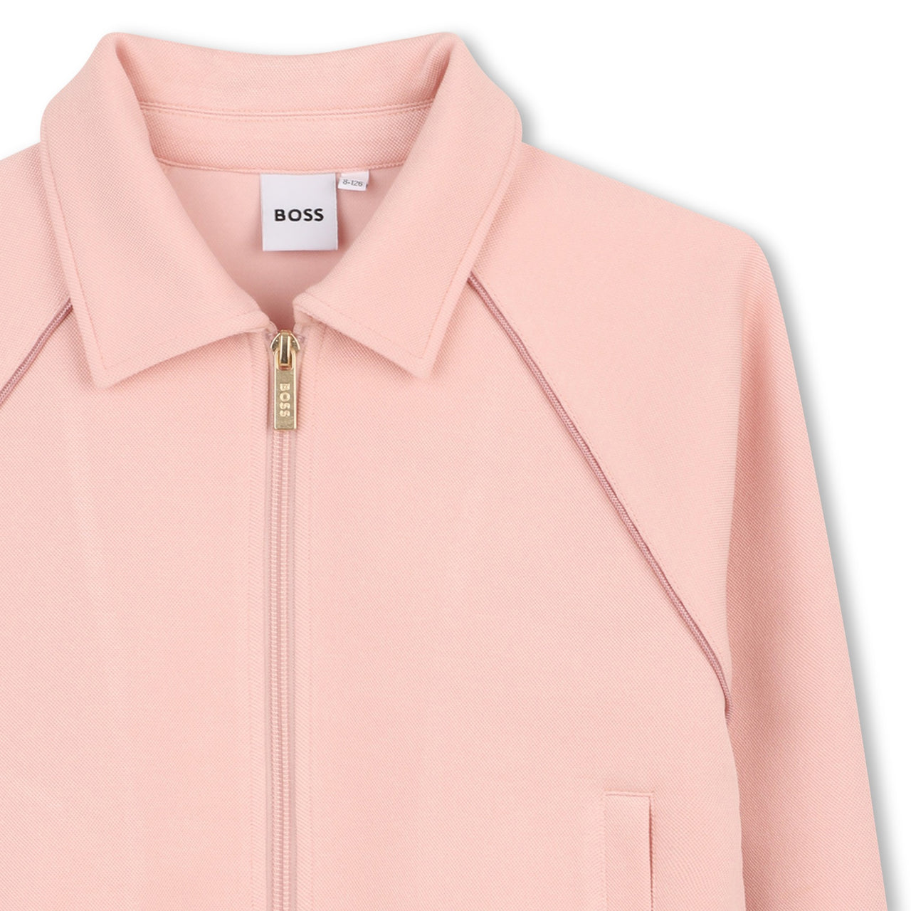 BOSS Set de pants para niña rosa con capuchay cierre