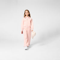 Thumbnail for BOSS Set de pants para niña rosa con capuchay cierre