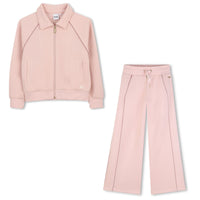 Thumbnail for BOSS Set de pants para niña rosa con capuchay cierre