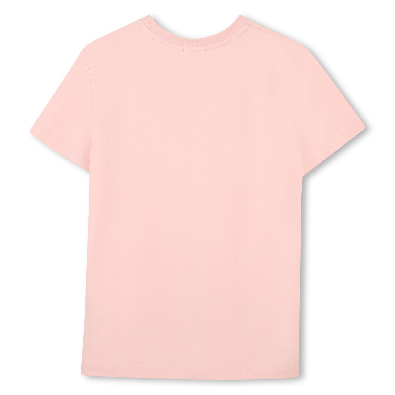 BOSS Playera para niña y teen Color rosa, estampado al frente en color rosa