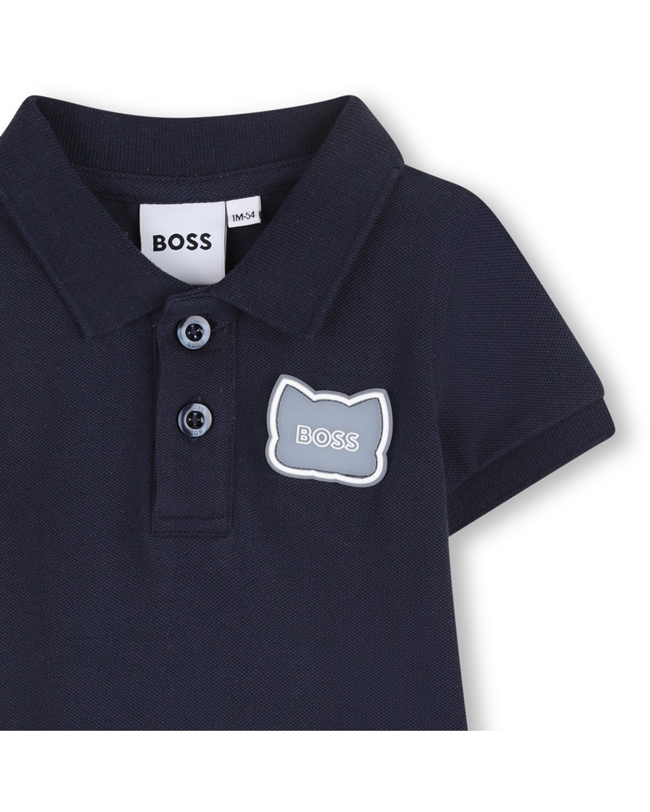 BOSS Pañelero exterior para bebe logo gatito marino