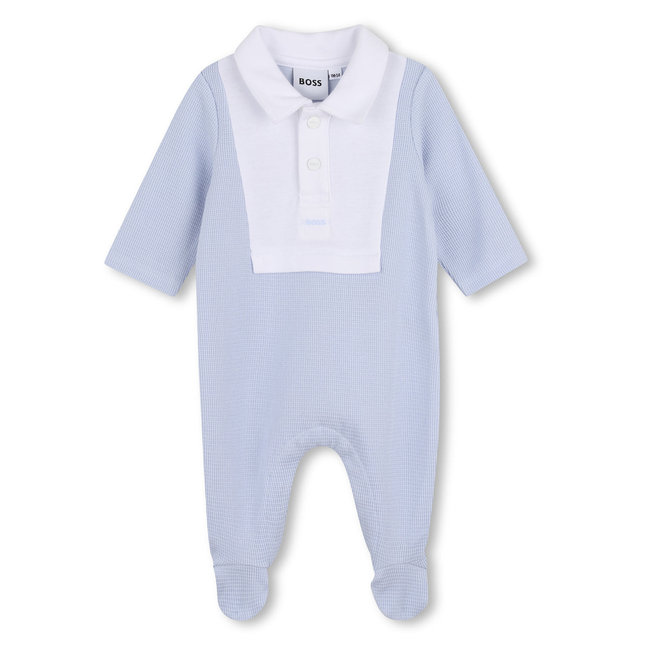 BOSS Mameluco tejido para bebe azul cielo