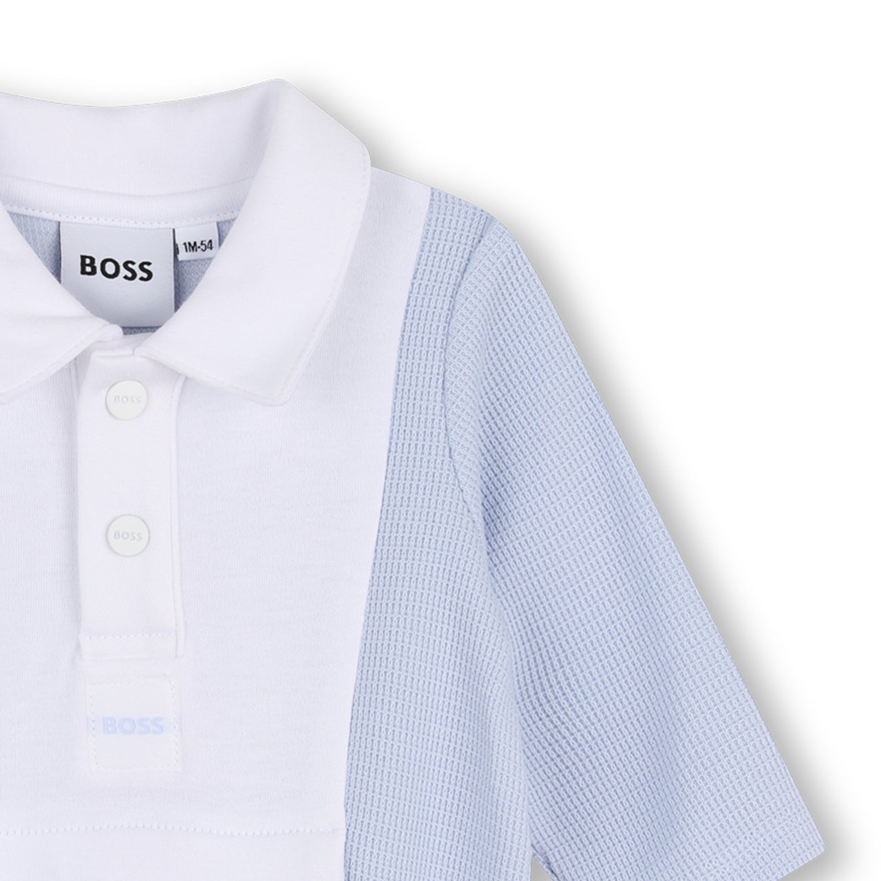 BOSS Mameluco tejido para bebe azul cielo
