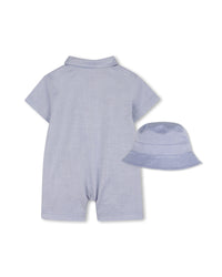 Thumbnail for BOSS Pañalero exterior para bebe con gorro color azul